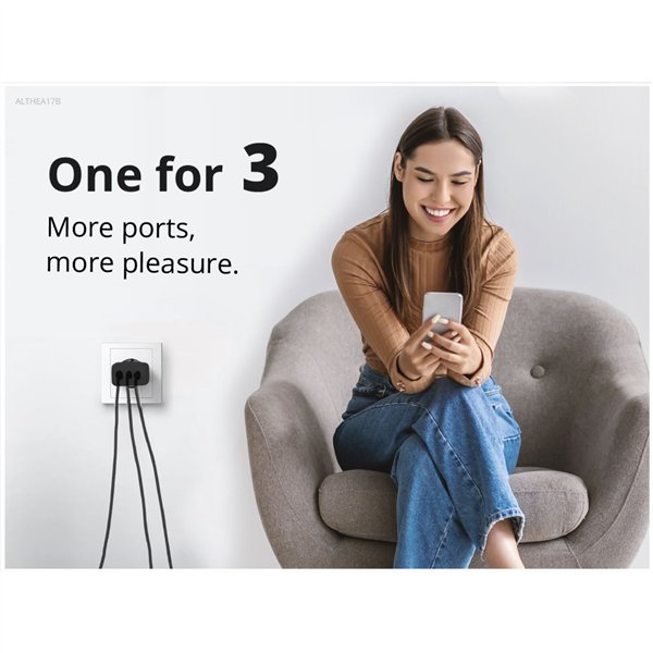 Conceptronic ALTHEA17B 3 Port 67W GaN USB PD caricab.