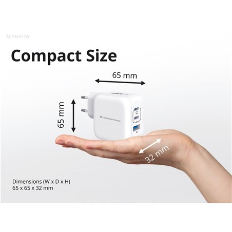 Conceptronic ALTHEA17W 3 Port 67W GaN USB PD caricab.