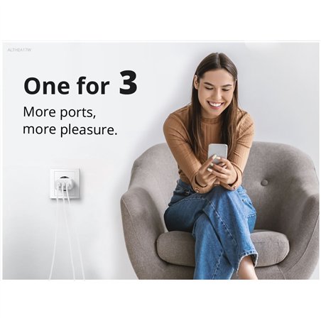 Conceptronic ALTHEA17W 3 Port 67W GaN USB PD caricab.