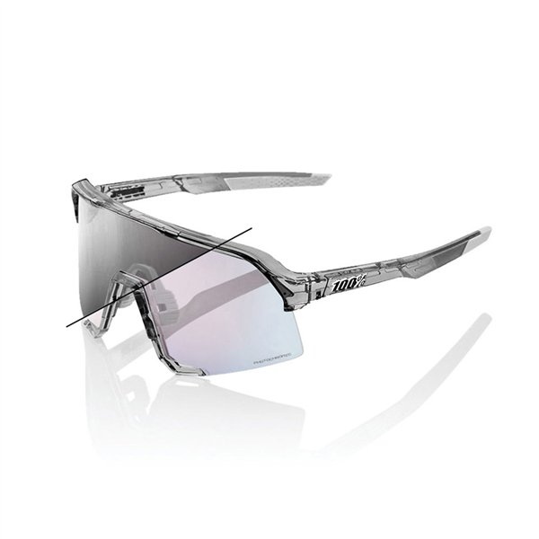 100percent S3 Photochromic Rose Gold Lens Polished Transl. Grey