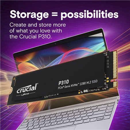 Crucial P310 Gen4 2280       2TB NVMe PCIe M.2 SSD