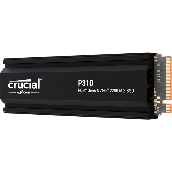 Crucial P310 Gen4 2280       2TB NVMe PCIe M.2 SSD c. diss.calore