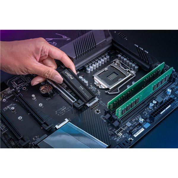 Crucial P310 Gen4 2280       2TB NVMe PCIe M.2 SSD c. diss.calore