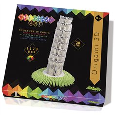 Creagami Origami 3D torre di Pisa 1173 pezzi