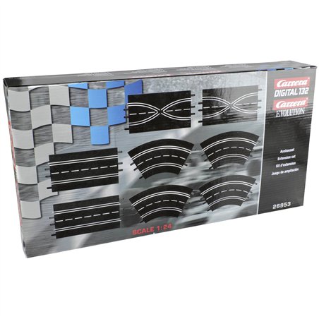 Carrera Digital + Evo. set esp. (2 linee/2camb.cors./4curv)26953