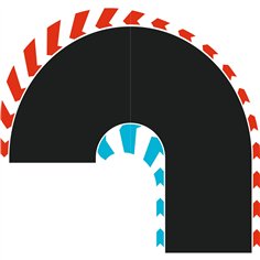 Carrera Hybrid Hairpin Curve 180° L/R