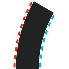 Carrera Hybrid Curves Radius 2 30° (2x L, 2x R)