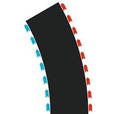 Carrera Hybrid Curves Radius 2 30° (2x L, 2x R) 2