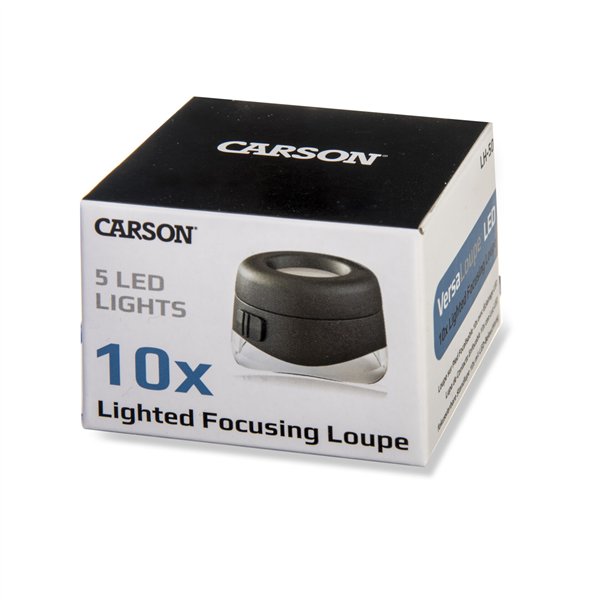 Carson LH-50 VersalLoupe LED 10x lente focalizzabile
