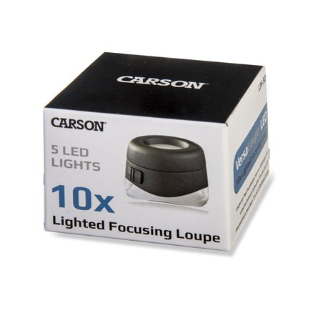 Carson LH-50 VersalLoupe LED 10x lente focalizzabile