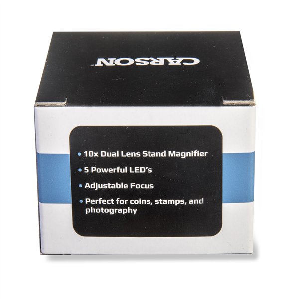Carson LH-50 VersalLoupe LED 10x lente focalizzabile
