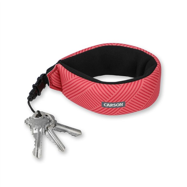 Carson floating wrist strap crimson