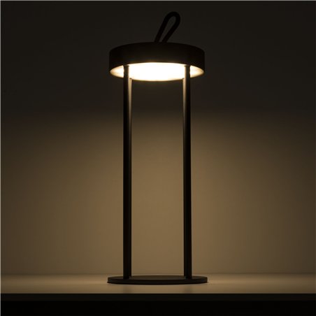 Century LED lamp. tav. ATHENA nero 3W 3000K Dimm. IP54 Colo