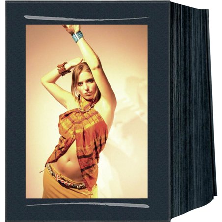 1x125 Daiber passepartouts inf. 13x18cm lino nero pennellata