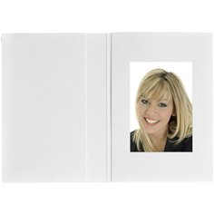 1x100 Daiber cartelline portaf. bianco opaco 4,5x6,5cm