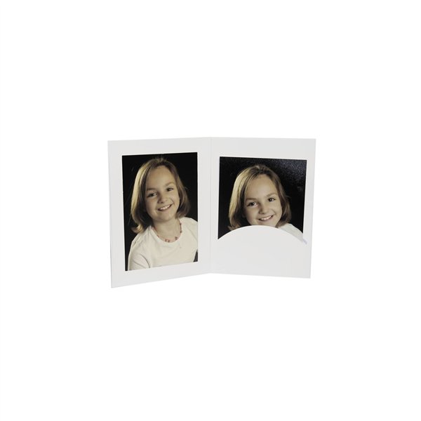 1x100 Daiber cartelline portaf. con Passepart. 13x18cm bian.opa.