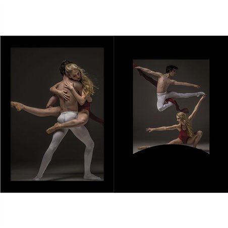 1x100 Daiber cartelline portaf. con passepartout 13x18cm nero