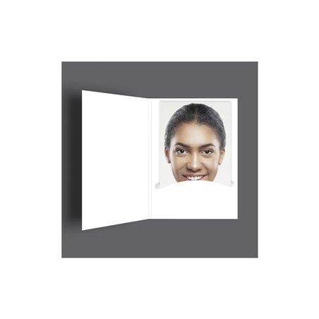 1x100 Daiber cartell.p.fototess. Profi-Line  fino 4,5x6cm bianco