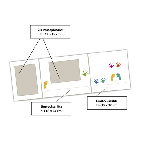 1x25 Daiber  mani        13x18cm cartelle portafoto bambini