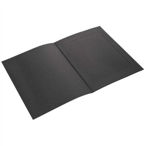 1x100 Daiber cartelline portaf. con passepartout 15x20cm nero