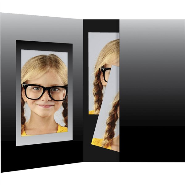 1x100 Daiber cartelline portaf. nero/argento   3,6x5cmm