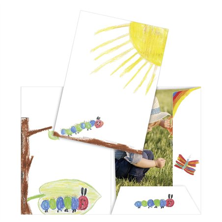 1x10 Daiber cartellina c. alette per formato mass.  18x25cm 13411