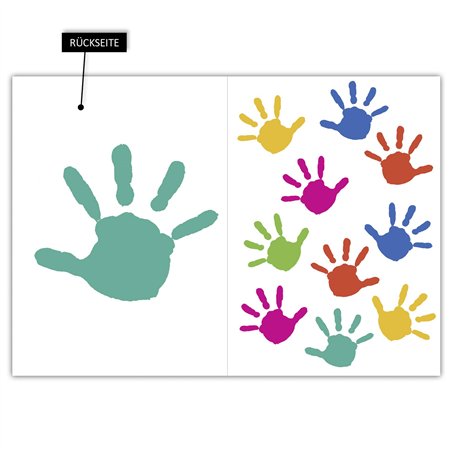 1x10 Daiber cartell. alette mani per mass. formato 18x25cm 13413