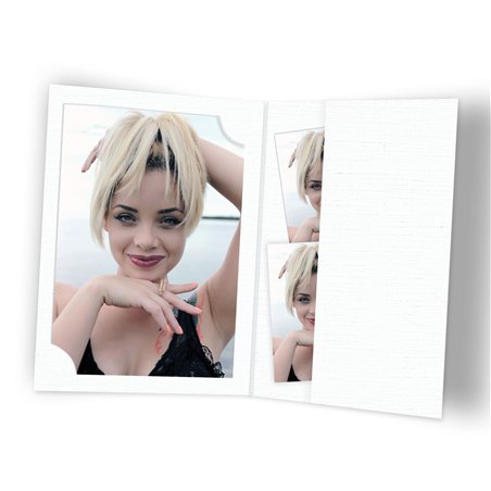 1x100 Daiber Folders Passport Photograph, 3 formati, bianco