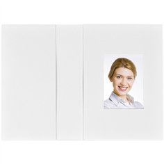 1x100 Daiber cartellina portaf. bianco opaco 3,1x4,2cm