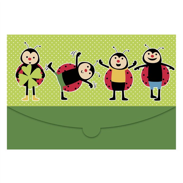 1x25 Daiber cartellina coccinelle per max. 15x20cm 9022