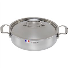 De Buyer Affinity pentola bassa con coperchio 28 cm