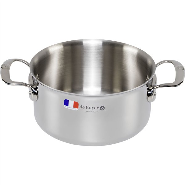 De Buyer Affinity pentola per arrosti inox con coperchio 20 cm