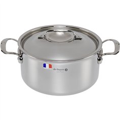 De Buyer Affinity pentola per arrosti inox con coperchio 24 cm