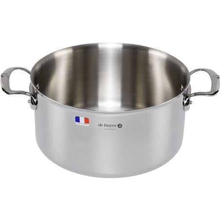De Buyer Affinity pentola per arrosti inox con coperchio 28 cm