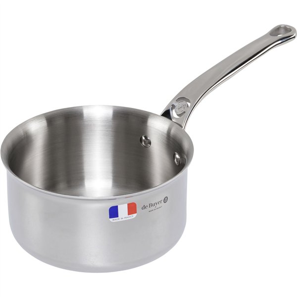 De Buyer Affinity casseruola inox con coperchio 16 cm