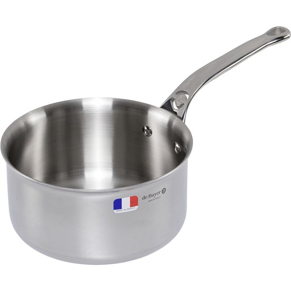 De Buyer Affinity casseruola inox con coperchio 18 cm