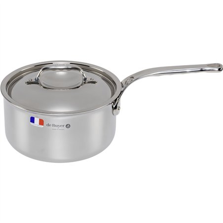 De Buyer Affinity casseruola inox con coperchio 20 cm