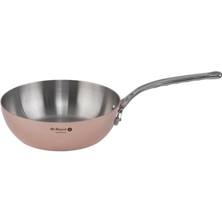 De Buyer Prima Matera pentolino rame/inox 24cm conico induz.