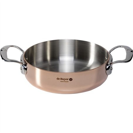 De Buyer Prima Matera pentola rame/inox bassa 20cm induz.