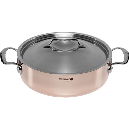 De Buyer Prima Matera pentola rame/inox bassa 28cm induz.