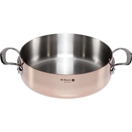 De Buyer Prima Matera pentola rame/inox bassa 28cm induz.