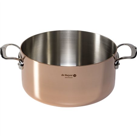 De Buyer Prima Matera pentola p. arrosti rame/inox 28 cm induz.
