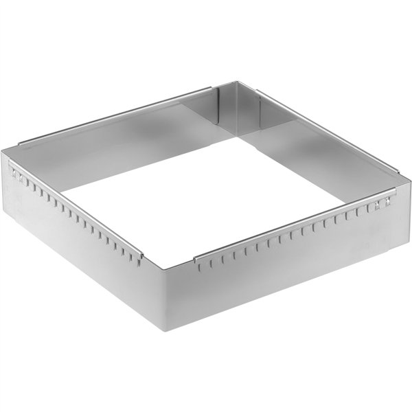 De Buyer cornice per torta inox regolab. 20-37 cm quadrata