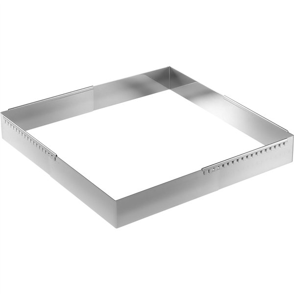 De Buyer cornice per torta inox regolab. 20-37 cm quadrata