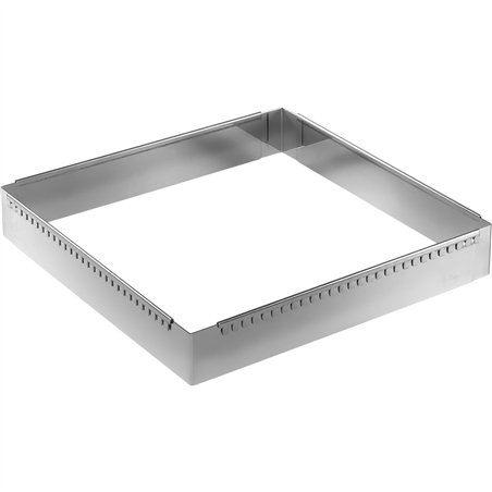 De Buyer cornice per torta inox regolab. 30-57cm quadrata