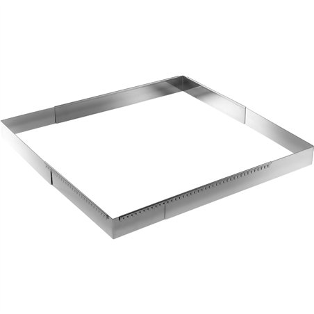 De Buyer cornice per torta inox regol. max 56-84 rettagol.