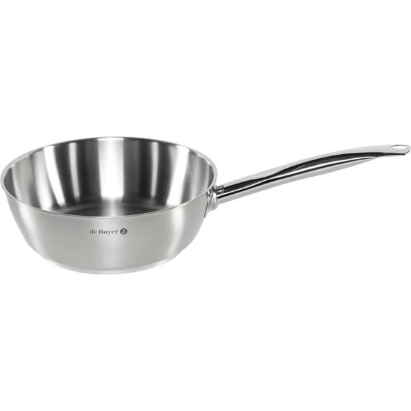 De Buyer PRIM APPETY padella per saltare, acciaio inox 24cm