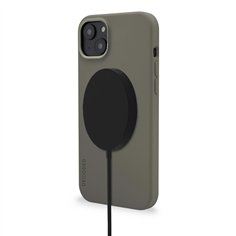 Decoded AntiMicrobial Silicone cover post.iPhone 14 Plus Olive 2