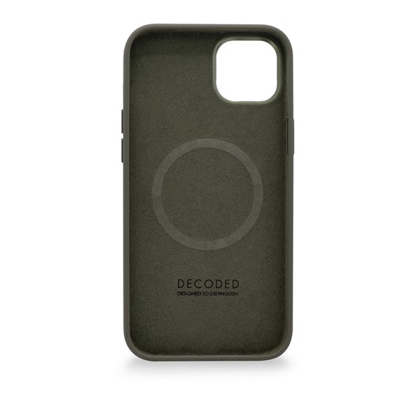 Decoded AntiMicrobial Silicone cover post.iPhone 14 Plus Olive