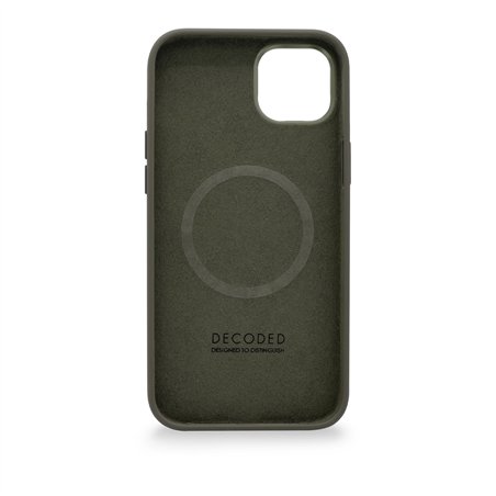 Decoded AntiMicrobial Silicone cover post.iPhone 14 Plus Olive